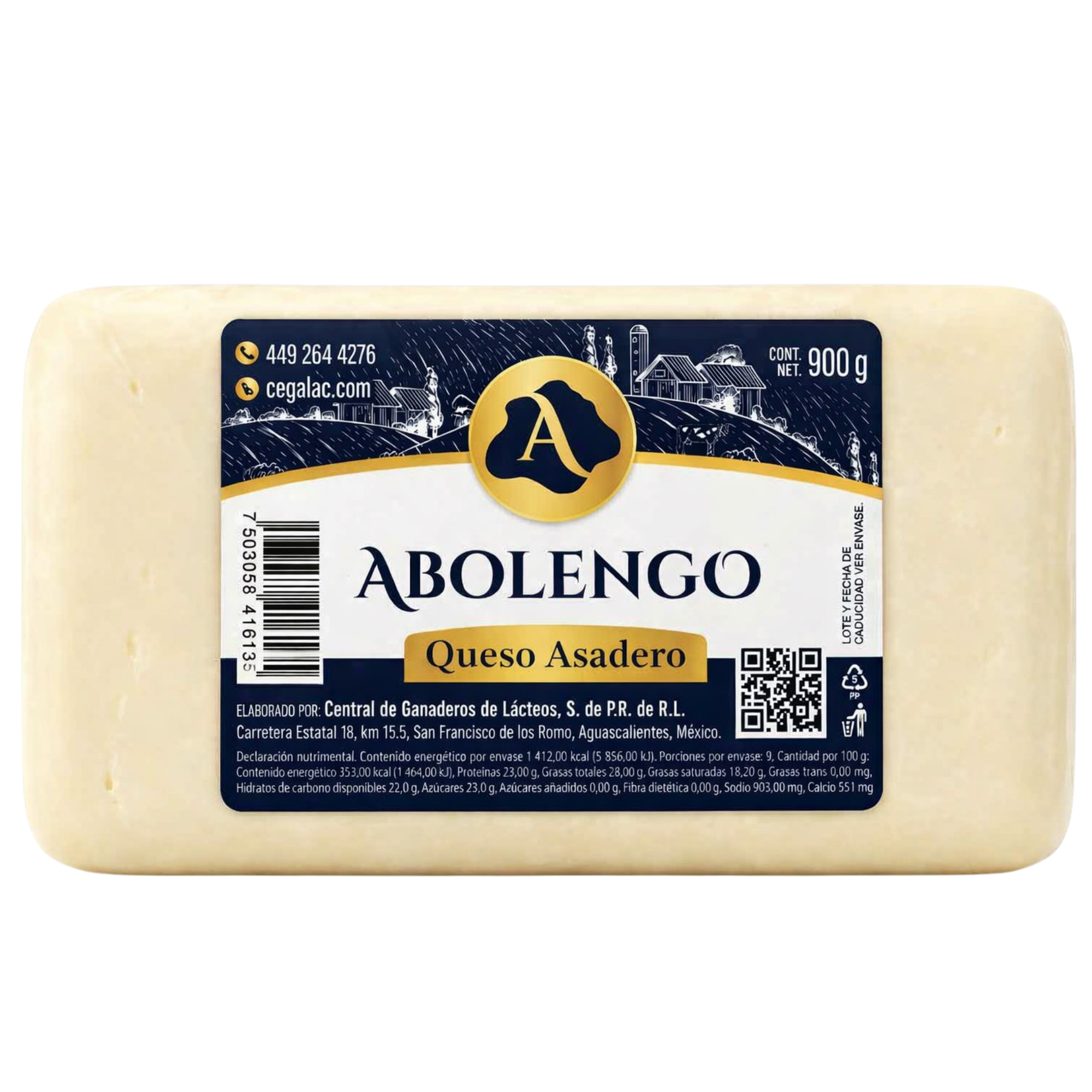 Queso Asadero Abolengo 900 g