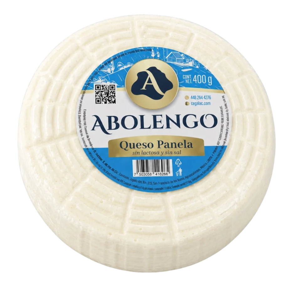 Queso Panela Abolengo 400 g · sin lactosa y sin sal